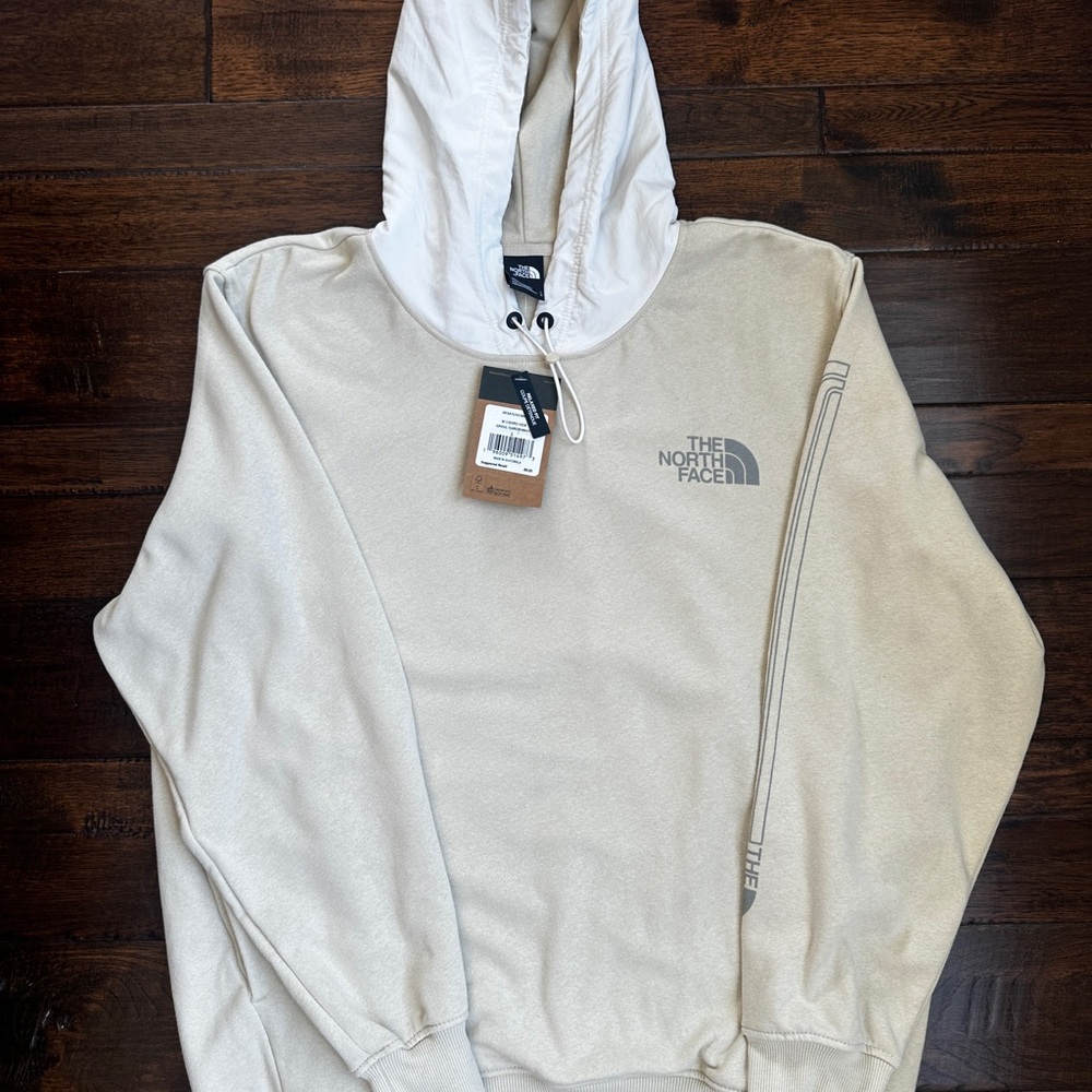 NWT The North Face Men's Cream Hoodie - Large